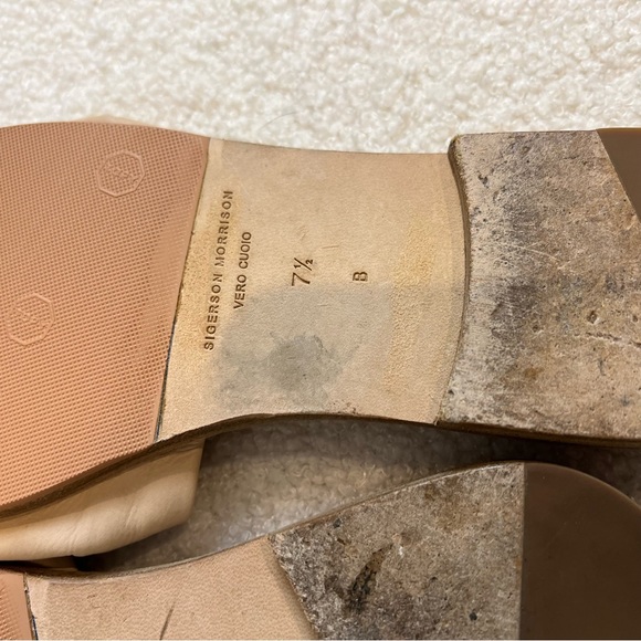 SIGERSON MORRISON calfskin knotted leather Easter sandals nude - Picture 5 of 7